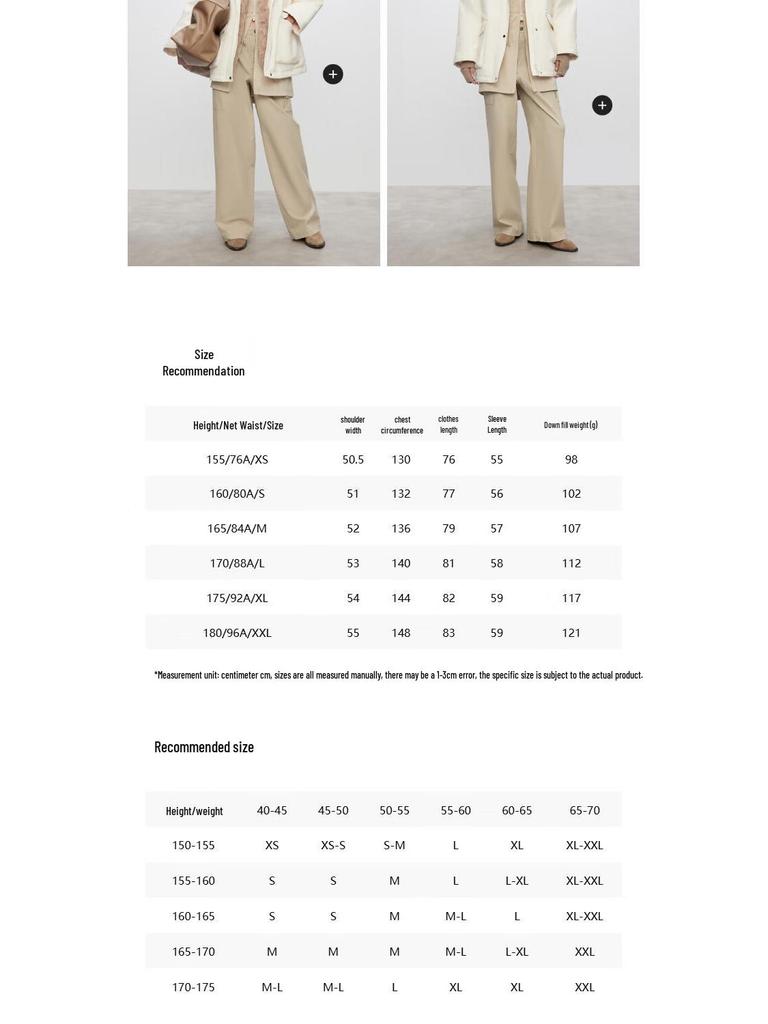 ONLY Women's Detachable Fur Collar Down Parka Jacket