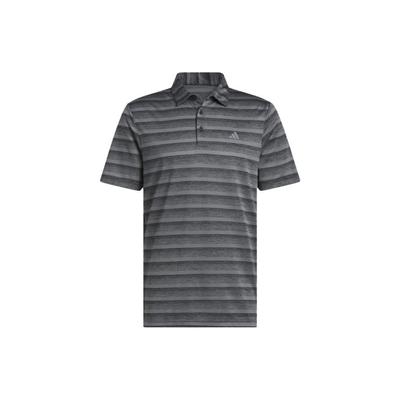 Logo Striped Short Sleeve Polo Shirt Men Tops Black Gray HR8008