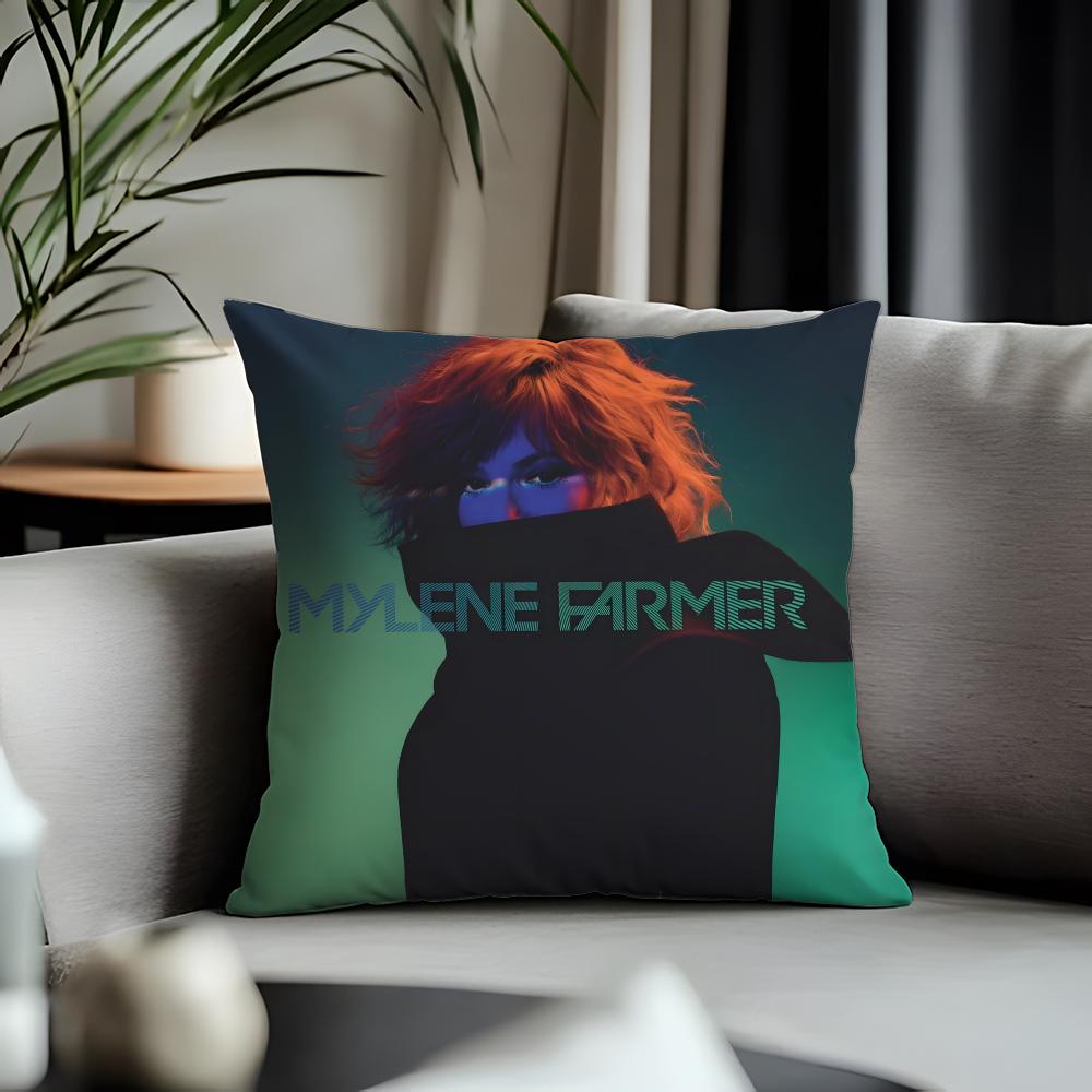 Fashion MMmylene Farmeread Cushion Cover Antidustmite Pillowcase Invisible Zipper Silky Short Plush Sofa Cushion Cover