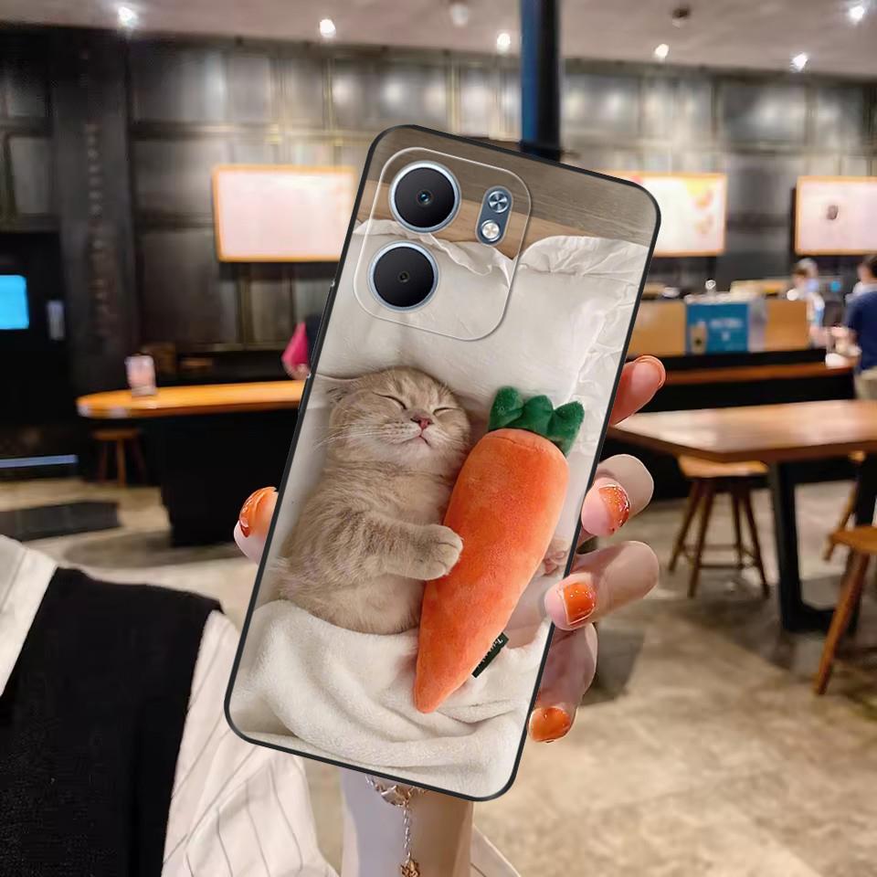 Phone Case For OPPO A5x Case 2025 Cute Painted Soft Black TPU Silicone Bumper Cover For OPPO A5x 4G 5G oppoA5X Cases Funda Coque