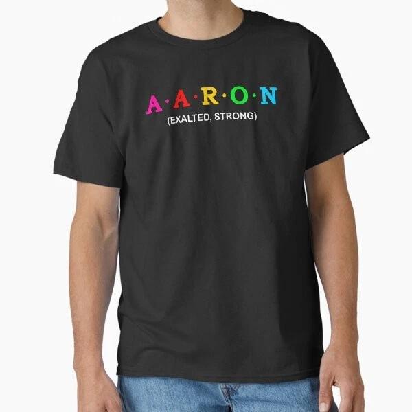 Aaron Exalted And Strong Classic Tshirt Made In Usaaus Tshirt S2xl S