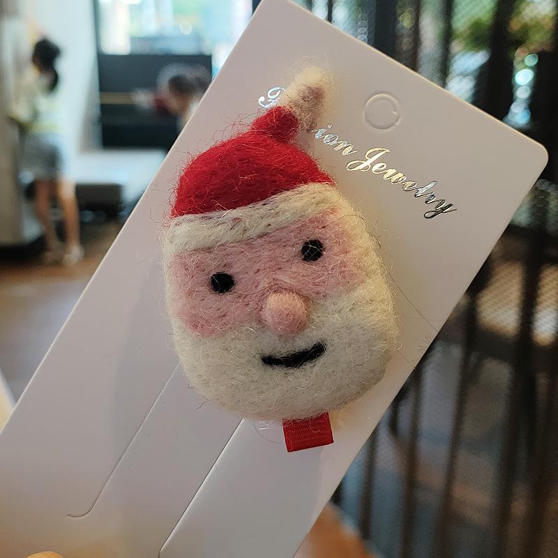 

Fluffy Christmas Hair Clips for Kids - Antlers, Santa Hat, and Snowman Designs
