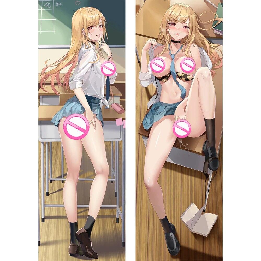 NEW Japanese Anime My Dress Up Darling Marin Kitagawa Dakimakura Hugging Body Pillowcase Cosplay Otaku Pillow Cover
