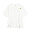 Li-Ning Skateboarding Series Smiley Face Theme Text Quick-Dry Loose Short-Sleeve T-Shirt Unisex Tops Milk-White AHST477-3
