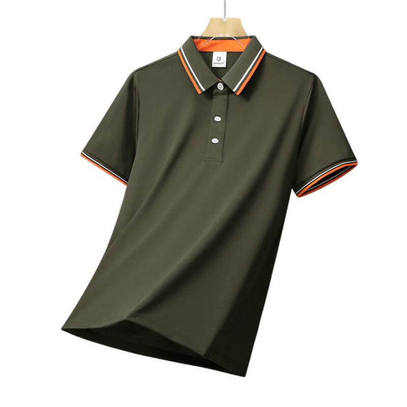 BFS6620 Silk-Cotton Short-Sleeve Polo Shirt