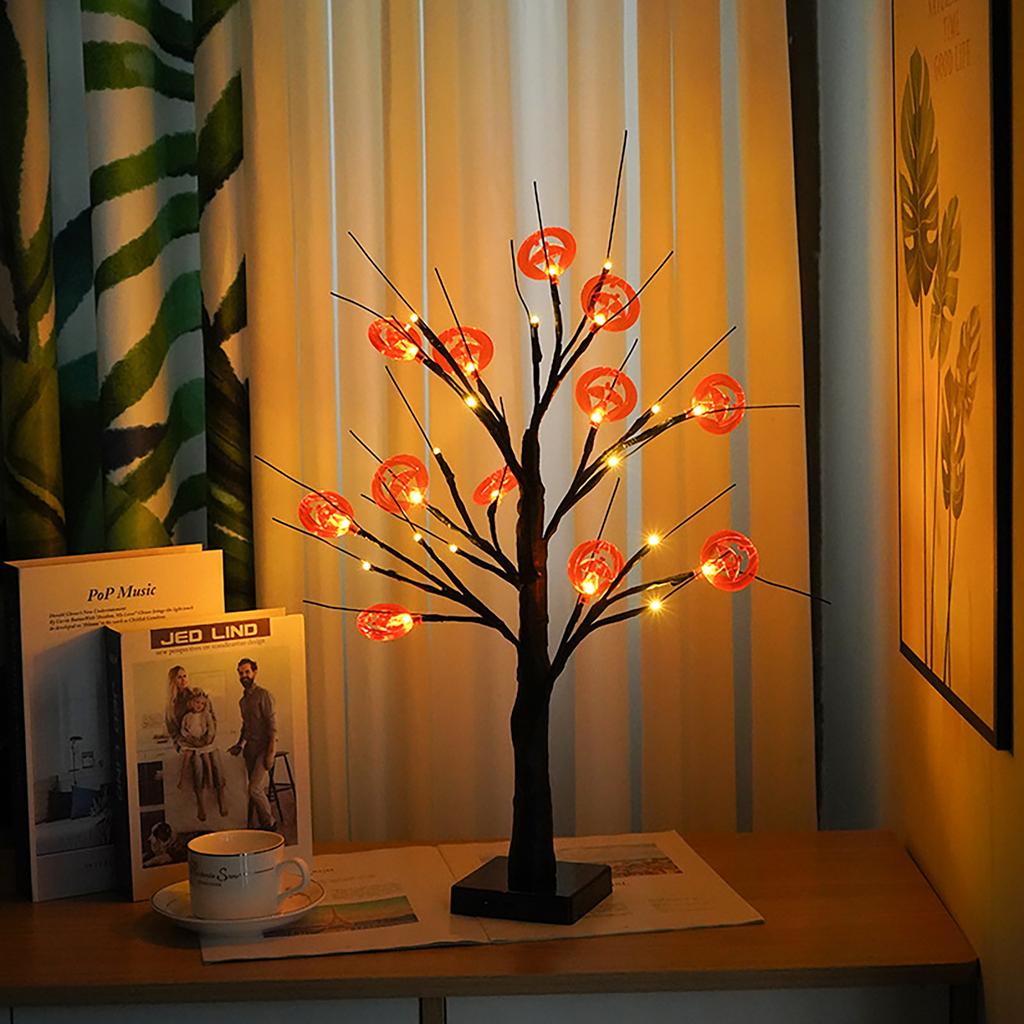 Halloween Tree Lights Led Tree Lights Decorative USB Tery Lights