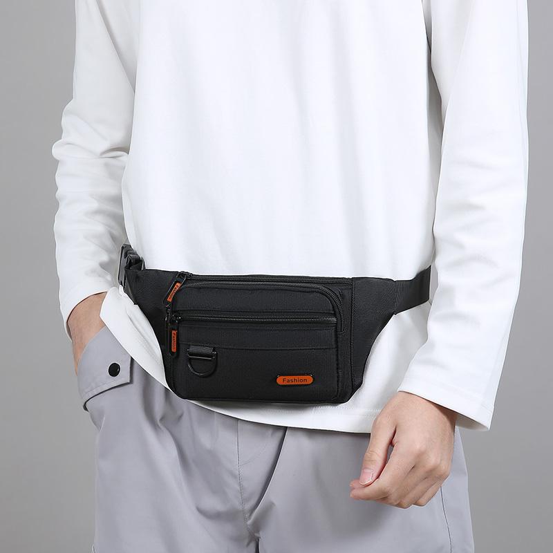 Men Waist Belt Bag Fanny Pack Multi-pocket Motorcycle Rider Outdoor Sports Climb Casual Nylon Male Sling Chest Bum Hip Bags