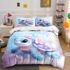 Whimsical Turtle Themed Decor Set Exquisite Three-Piece Bedding Set Gift For Kids And Adults