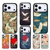 Japanese Cranes Art Phone Case For iPhone 17 AIR 16 Pro Max 15 14 Pro 11 12 13 Shockproof Silicone Cover