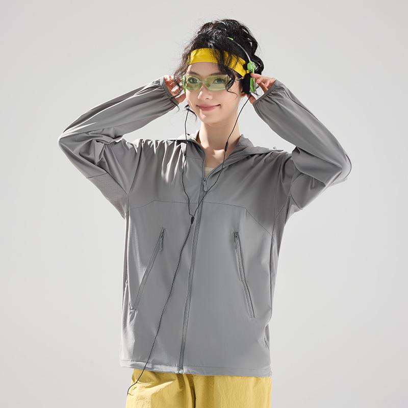 

Dopamine Color Ice Silk UV Protection Hooded Women s Jacket UPF 50+ 5XL