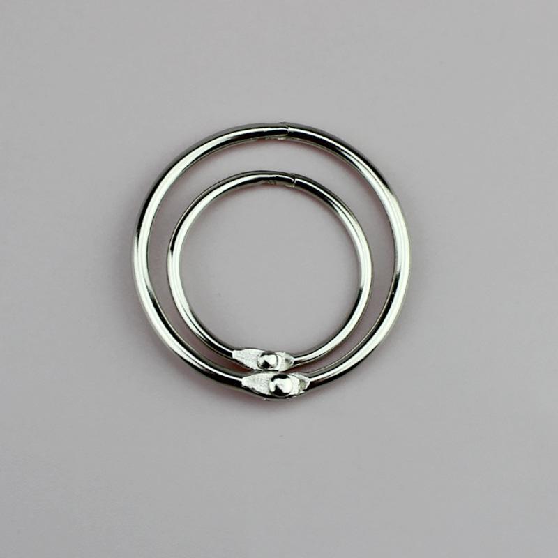 Metal Detachable Loose-Leaf Binder Rings for DIY Albums, Word Cards, and Photo Books
