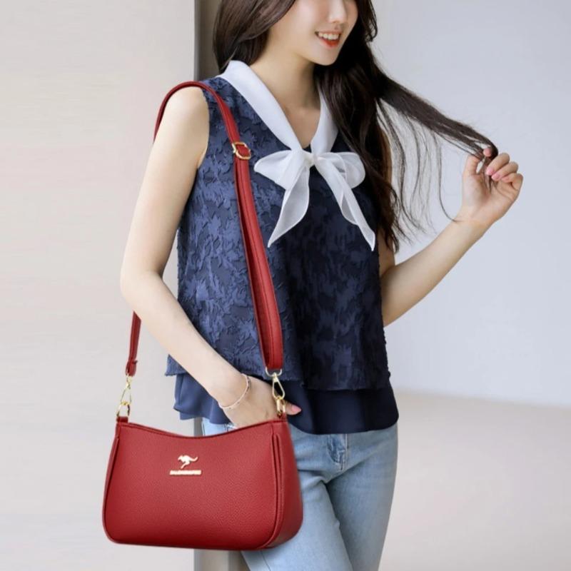 Women's Retro Shoulder Bag, Simple Crossbody Bag, Solid Color Shoulder Bag Suitable for Daily Use, Commuting, and Shopping