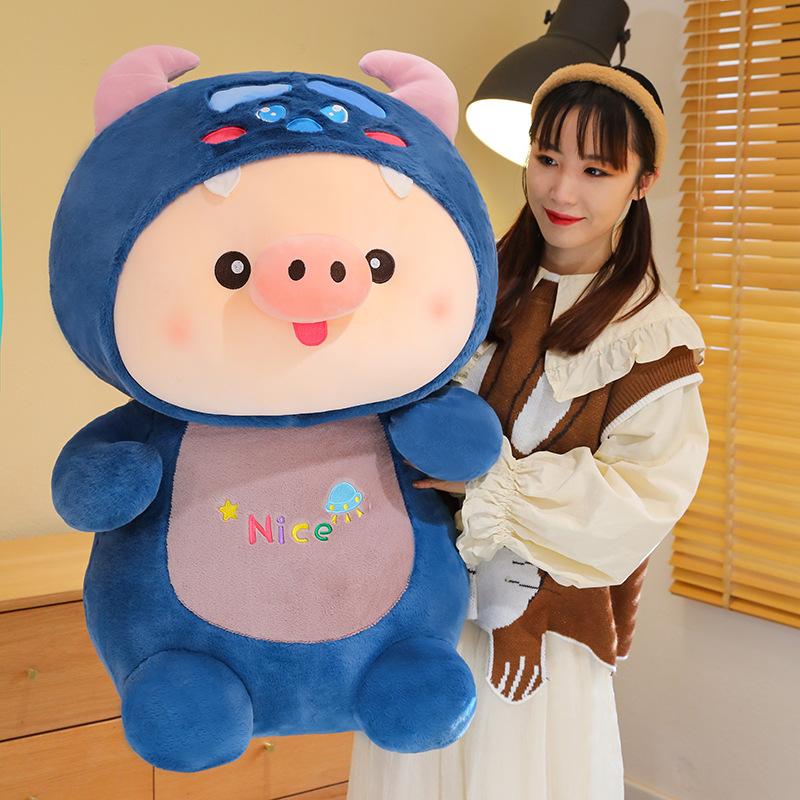 Lotso Toy Story Transforms Into Pig Doll Plush Toy Girl Sleeping Doll On The Bed