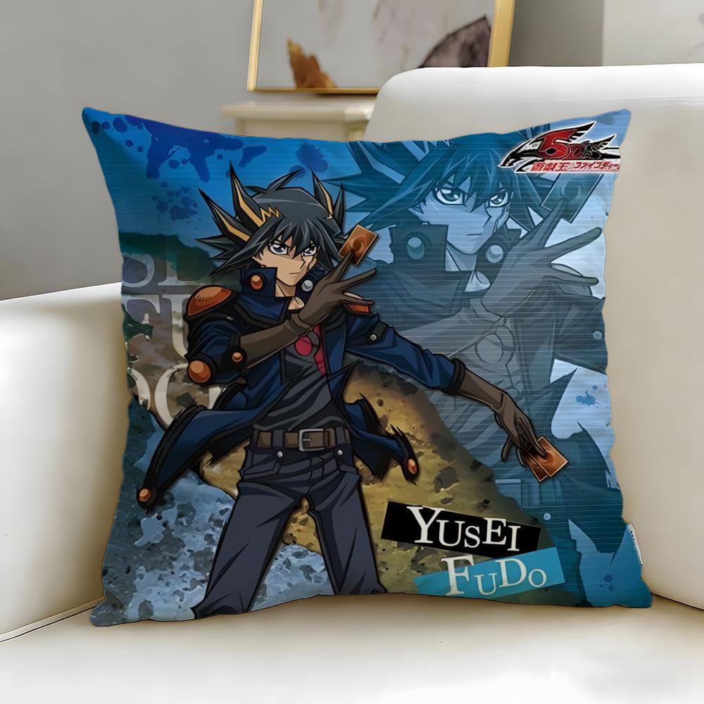 classic anime GX YuGiOh GX Cushion Cover Soft  EasyWash Pillow Case  Versatile for Couch Bed Travel and Office