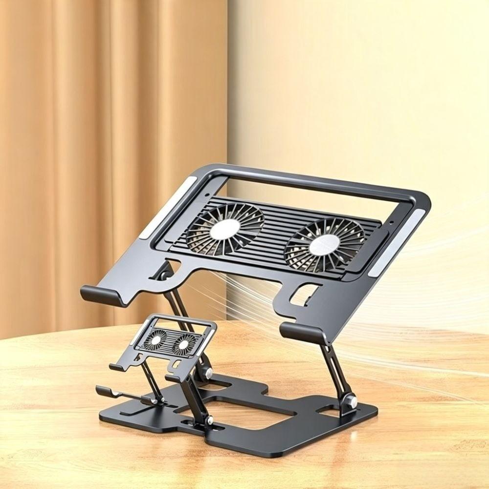 Carbon Steel Laptop Cooling Stand Ergonomic Notebook Rack Laptop Stand Phone Holder  Streaming