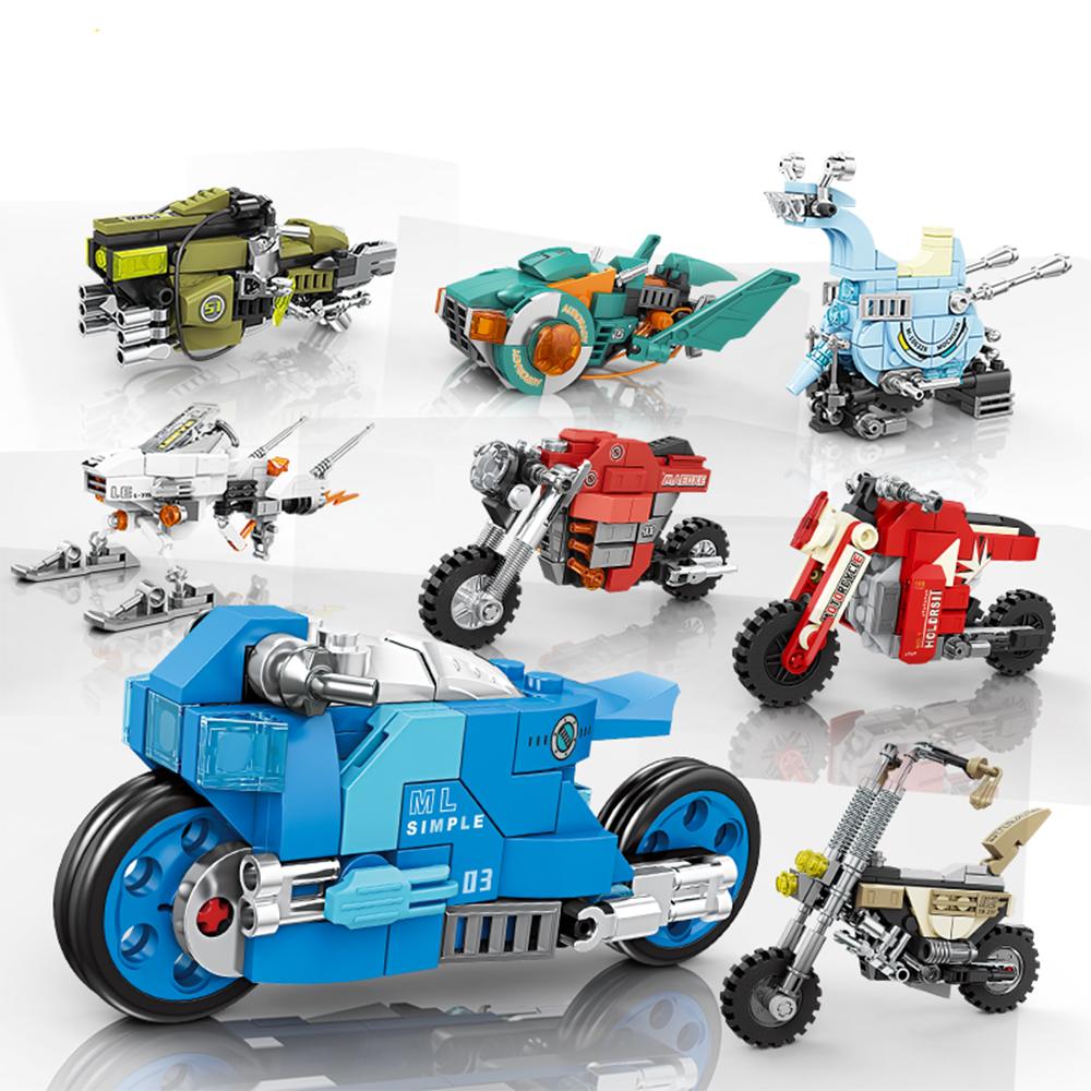 Speed Demon Motorcycle 3D Building Block Toys Cultivate Children's Interests, MOC Motorcycle Assembly, Multiple Styles Available