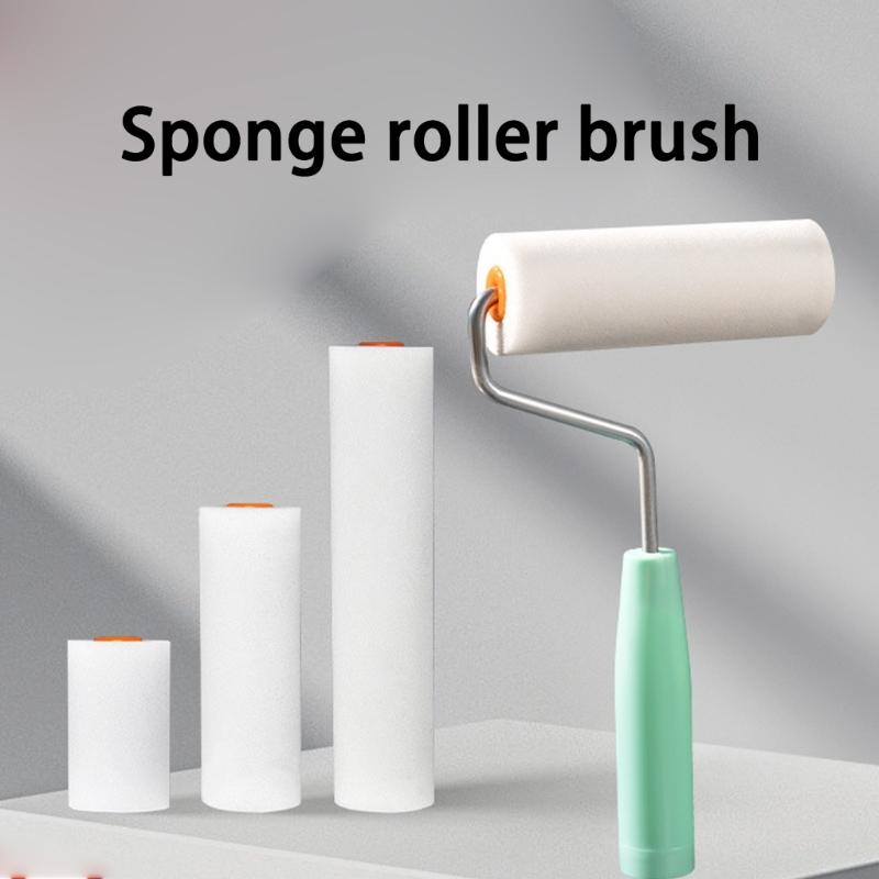High Density Sponge Roll Brush Thumb Paint Roller With Ergonomic Handle For Precise Control In Tight Space DIY Projects
