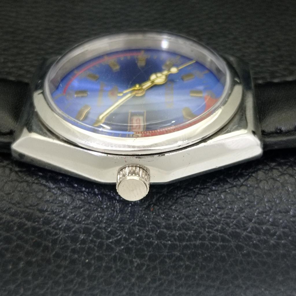 AUTOMATIC VINTAGE CITIZEN 8200 JAPAN MENS BLUE COLOR DIAL WATCH a702141-5 R208-a702141
