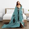 Retro Vintage Art Cute Cats  Plush Blankets Child  Flannel Throw Blanket For Bedroom Warm Soft Custom Quality Bedspread