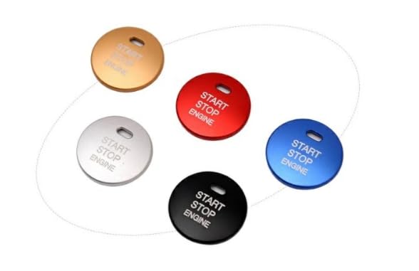 

Запуск двигателя Стартерное кольцо Алюминиевая крышка Крышка кнопки Toyota Накладка-кнопка Автотовары Тюнинг золотой