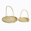 Handgeflochtene Bambus-Handtasche, Spreuschale, Trockenschale, Bauernhaus-Snackkorb, Bambuskorb, Hanfu-Requisiten