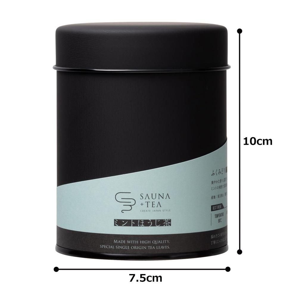 CHABAKKA TEA PARKS Hojicha Loyly Tea Mint 50g SAUNA+TEA Leaves, Hojicha, (Tea Can)