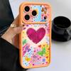 Colorful Graffiti Love Heart Case For iPhone 18 Pro Max For iPhone 17 16 15 14 13 Pro Max 17E Shockproof Bumper Soft Silicone Cover