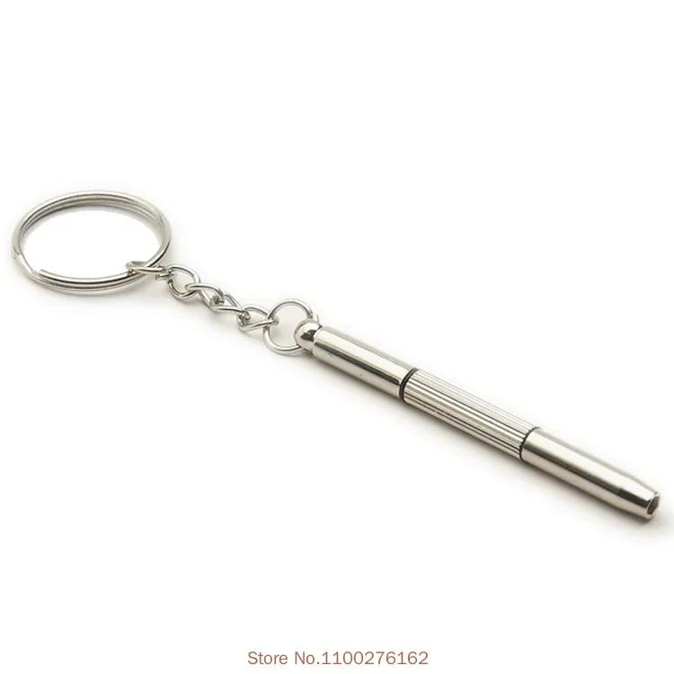 1000pcs Mobile Eyeglass Sunglasses Watch Repair Kit Tool Mini Keychain Screwdriver Tools Key Chain Glasses чёрный