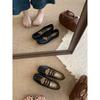 French Flat-soled Retro Brown Mary Jane Evening Shoes Single Shoes Women's Shoes 2025 Spring Soft-soled Black Commuter Shoes