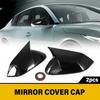 Left+Right Side Door Rearview Mirror Cover Caps For Kia K4 LXS EX LX L 2025 2026