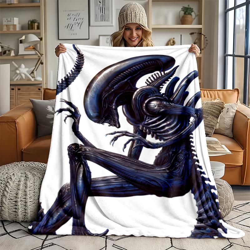 Alien Ultra Soft Flannel Throw Blanket Warm Cozy Blanket for Bed Couch or outdoor best gift