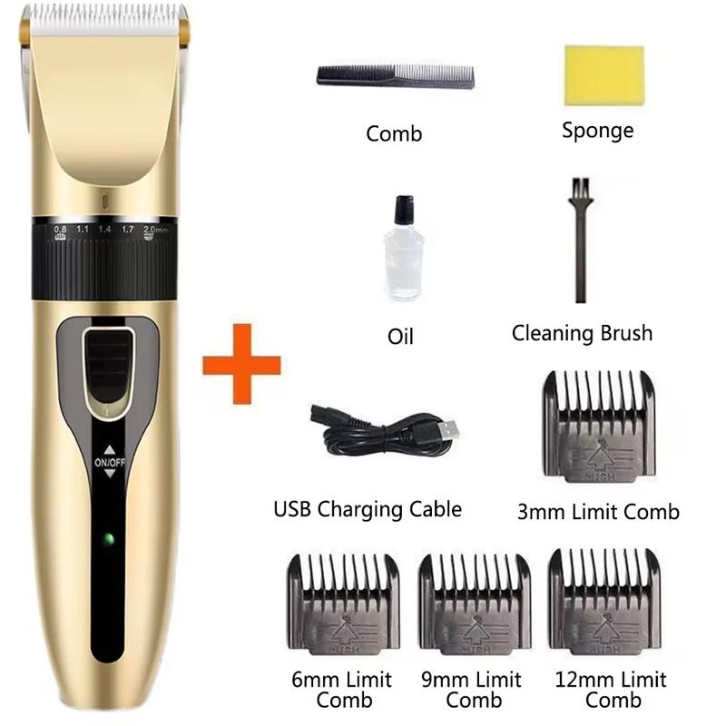 

Электробритва, Электрический триммер для красоты, Бритва с USB-подзарядкой, Профессиональная машинка для стрижки шерсти животных с низким уровнем шума жёлтый