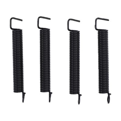 4Pcs Tremolo Springs Noise Reduction Springs Polymer Coated Carbon Steel Tremolo Bridge for Electric Guitar Bass Black