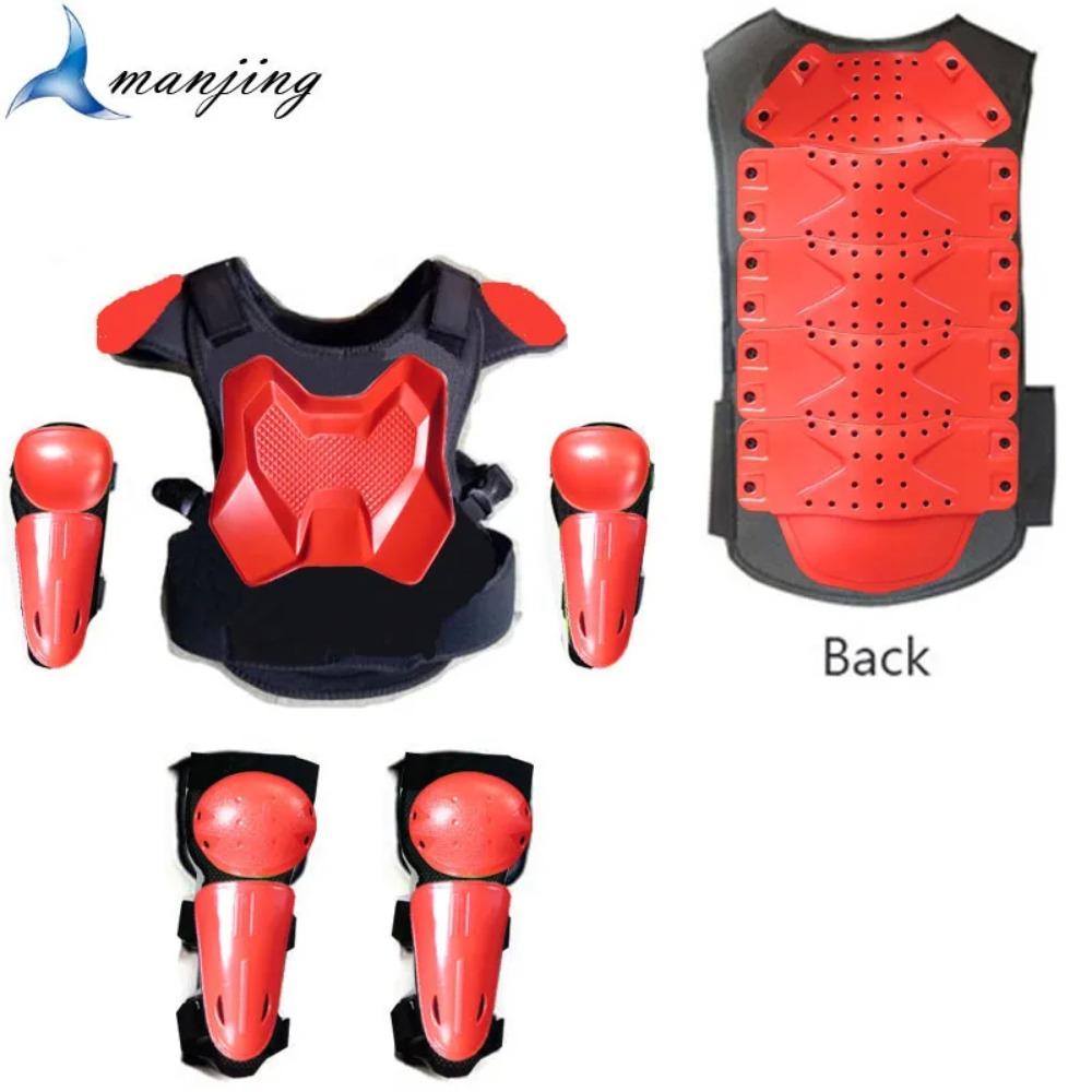 With Gift Children Safety Vest Armor Motorcycle Equipment Cycling Baby Head Protector 52-54cm Helmet Scooter Full Body Armor LL