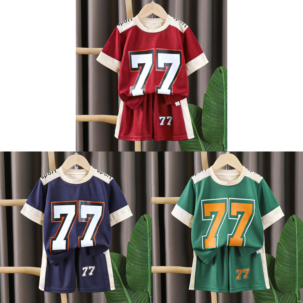 Childrens Summer Sports Set With Quickdry Polyester Fabric For Active Boys And Girls