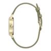 Authorized Retailer OLIVIA BURTON Women's Watch 24000228 Illustrated Floral Midi Ivory Gold Sage Green Leather