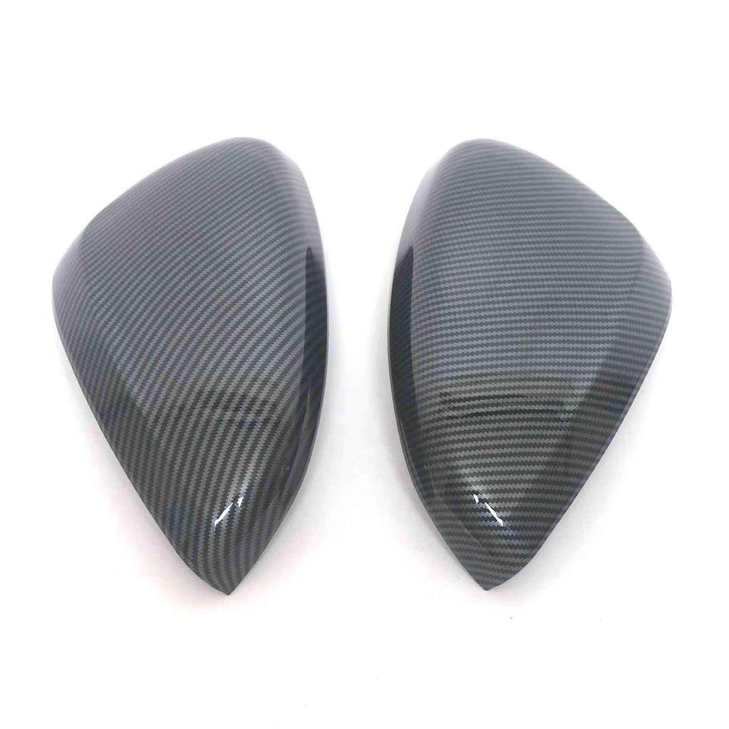 Gloss Black Carbon Fiber Rearview Mirror Cover for Peugeot 208, 301, 2008