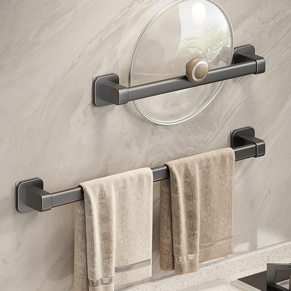 No-drill Towel Rack Self-adhesive Bathroom Organizer Self-adhesive Towel Rack for Bathroom Strong Load-bearing Hand Towel Bar