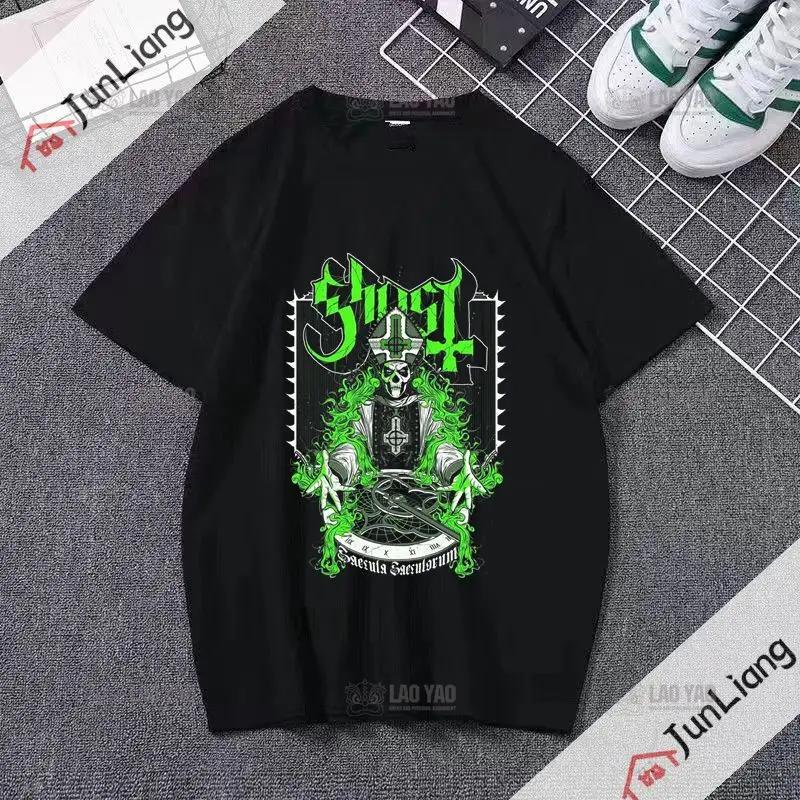 Ghost Band T-shirt Unisex's Hip Hop Graphic T-shirt Short Sleeve Casual O-neck T-shirt Band Fan T-shirt for Both Unisex and Unisex