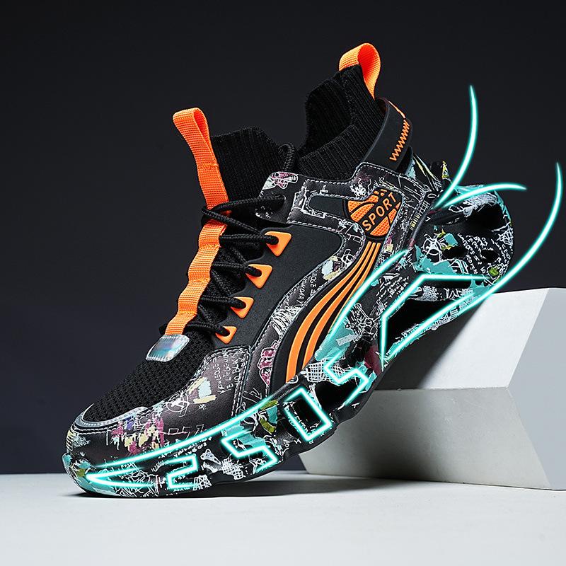 Men's shoes summer breathable 2025 new sports shoes men's mesh spring casual shoes lightweight shock-absorbing running shoes