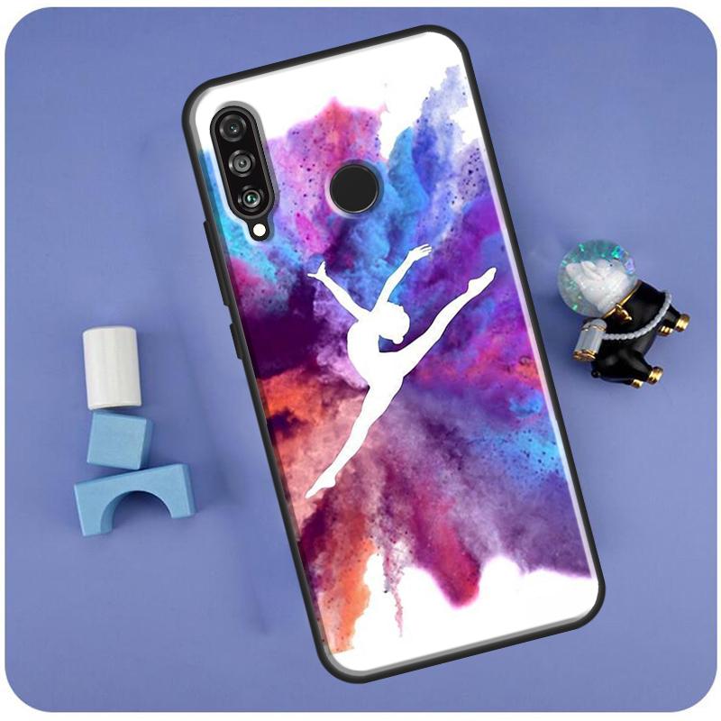 Gymnastics Oil Painting For Huawei Nova Y70 Y91 Y90 Y60 Y61 Y72 Y73 3i 7i 8i 11i 12i 9 10 SE P20 P30 P40 Lite Case