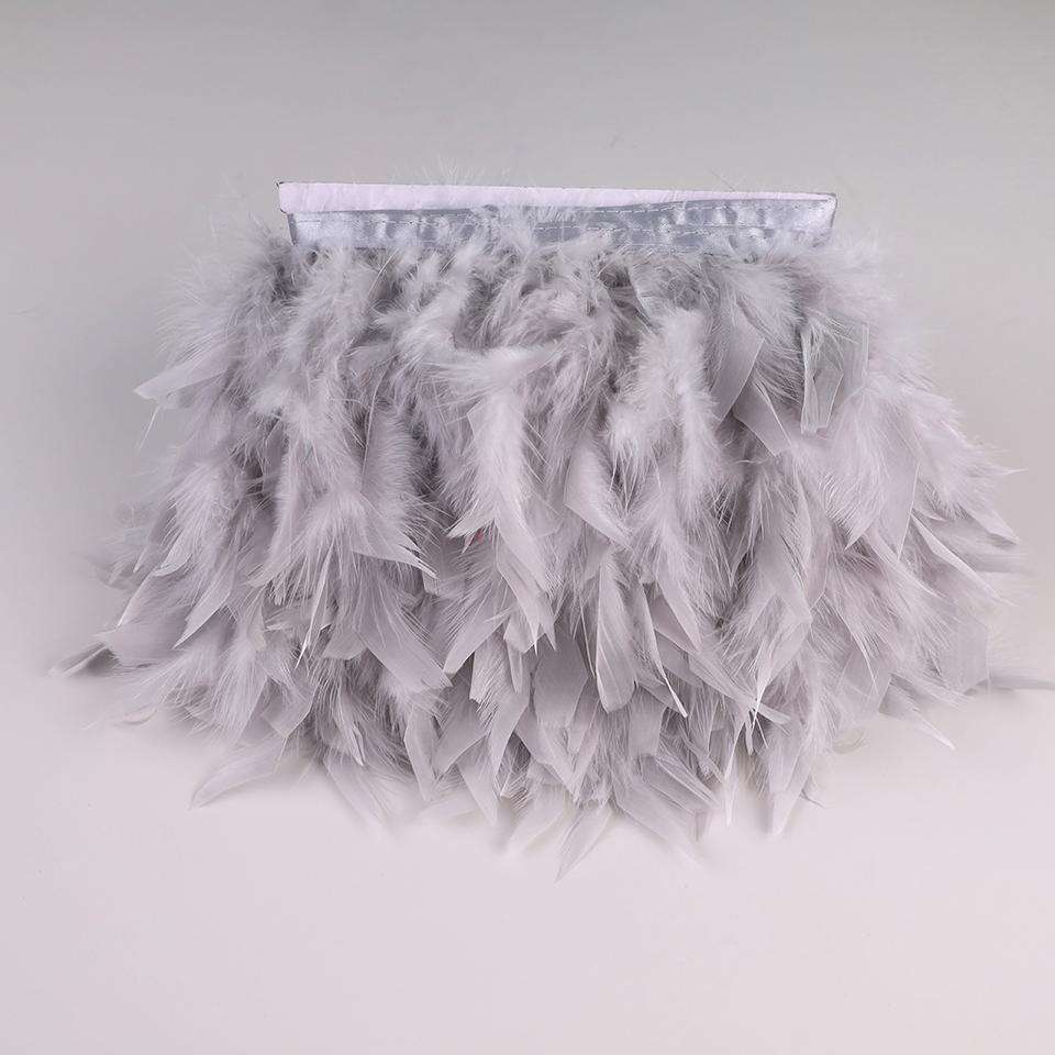 10 Meters Turkey Feathers for Clothes DIY Marabou Feather Fringe for Needlework Party Plume Handmade Mirror Home Decor Wholesale