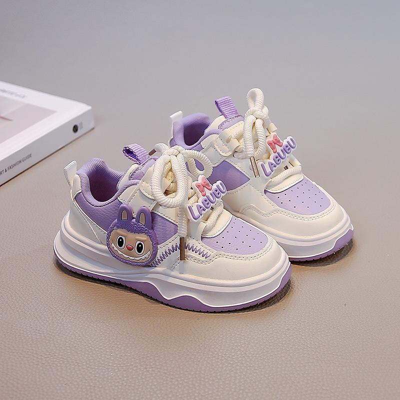 Girls Low-top Board Shoes 2025 Spring and Autumn New Primary School Students Fashion Soft-soled Casual Shoes Boys Non-slip Sports Shoes
