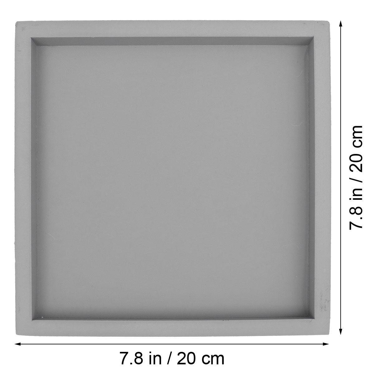 

Square Flowerpot Tray 20X20Cm Thicken Plastic Plants Tray Leakproof Potted Plate For Home Garden Balcony Indoor Use Black серый