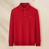 MONTAGUT Men's 32% Merino Wool Turn-down Collar Long Sleeve Sweater