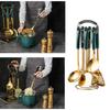 Premium 7 Piece Nonrust Steel Kitchen Utensils Set With Ergonomic Ceramic Handle For Efficient Cooking And Easy Cleaning