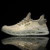 Summer new low-top breathable fish silk mesh lightweight thick-soled dad shoes