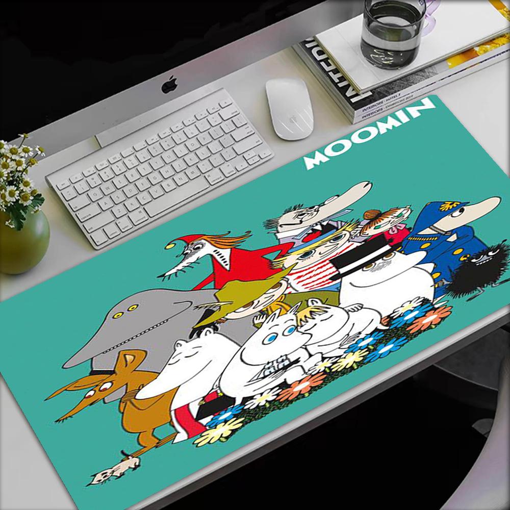 Moomin Theme Mouse Pad, Non Slip Rubber Base, Multifunctional Office & Home Decor, Perfect for Workspace Personalization.