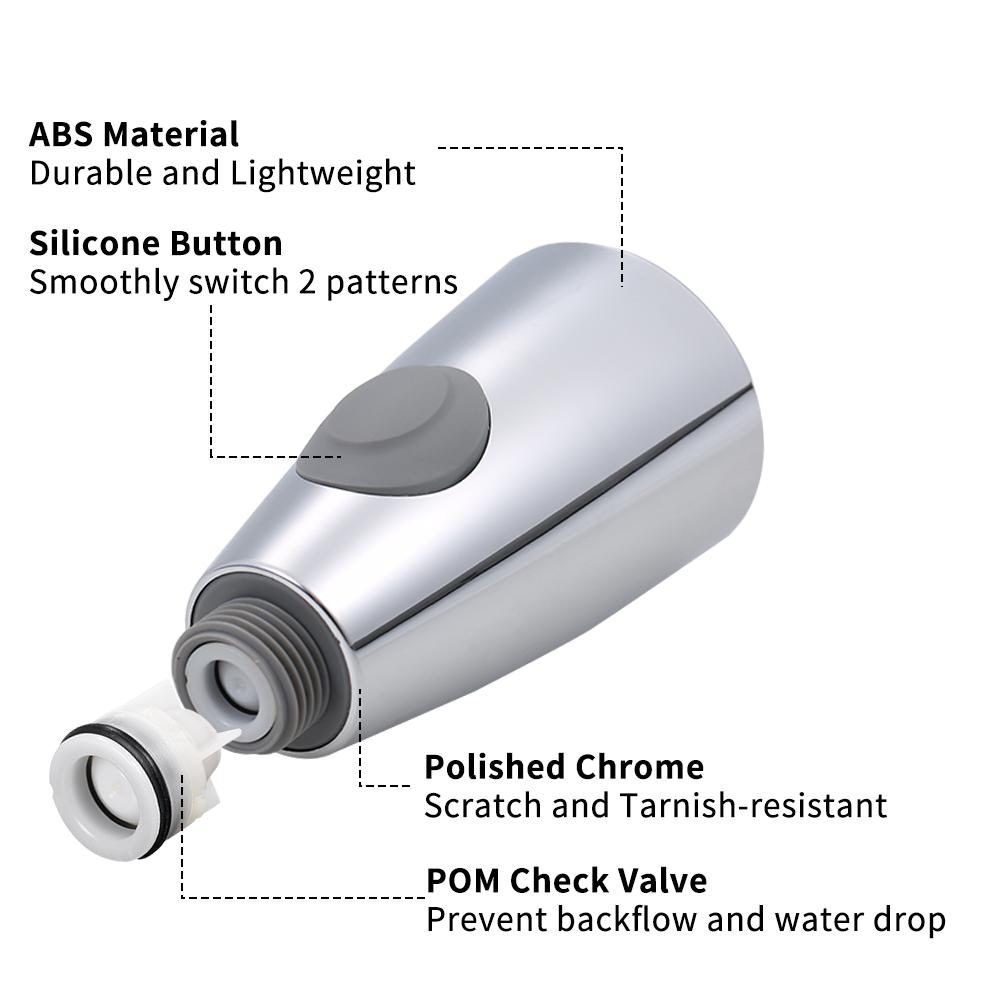 Testa Rubinetto Estraibile Doppia Modalit&agrave; Vobor Spruzzatore Rubinetto Vobor - Testa Estraibile 2 Modalit&agrave; Per Cucina E Bagno Accessorio Bagno Cucina