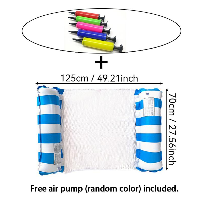Floating Water Hammock Float Lounger Water Inflatable Floating Bed Chair Pool Party Beach Toy
